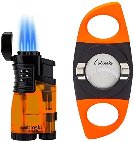 Encendedor soplete y cortador Lubinski juego multifunction amarillo miniatura 1