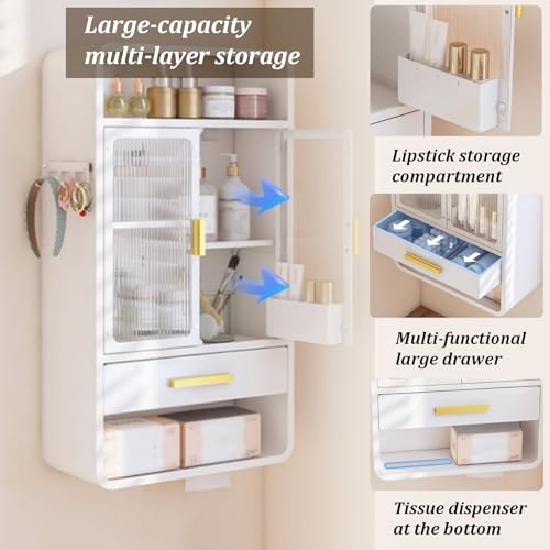 Armoire de rangement avec tiroir pour optimiser les petits espaces de bain - 7