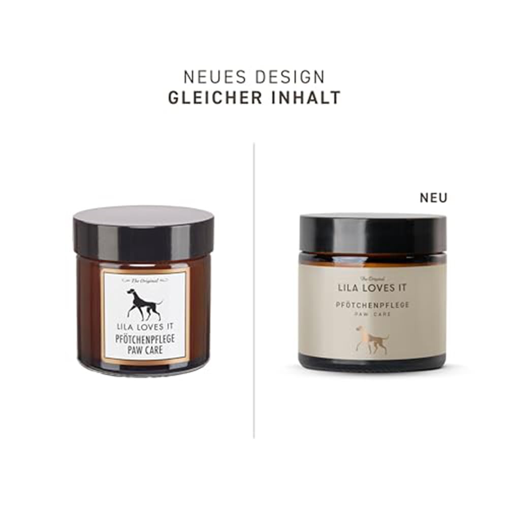 Pfotenbalsam für Hunde – mit natürlichen Inhaltsstoffen, beruhigt und schützt die Haut, stärkt die Widerstandskraft der Pfotenballen, PFÖTCHENPFLEGE von LILA LOVES IT, 60 ml