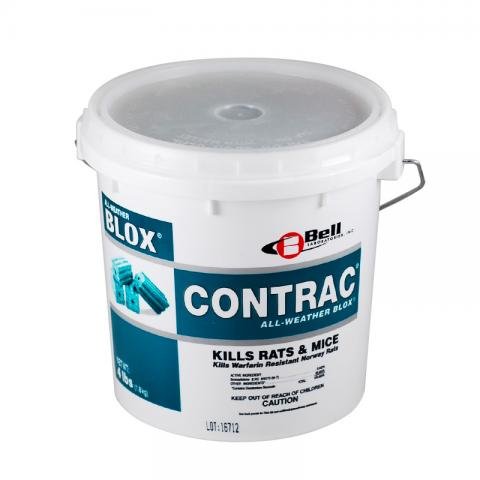 Contrac Blox Rodenticide - 4 X 4 lbs. Pail