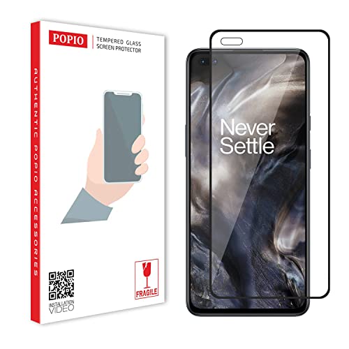POPIO Tempered Glass Screen Protector Compatible For Oneplus Nord (Black) Edge To Edge Coverage With Easy Installation Kit For Cellphone POPIO Tempered Glass Screen Protector Compatible For Oneplus Nord (Black) Edge To Edge Coverage With Easy Installation Kit For Cellphone