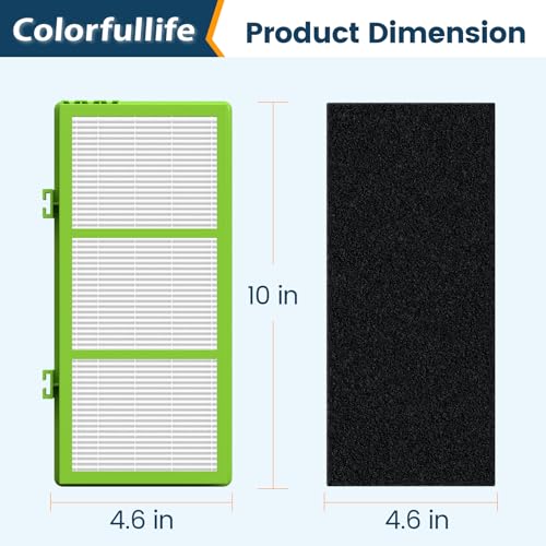 Colorfullife 4 True HEPA + 8 Pre-Filter Aer1 Filter Replacement Compatible With Holmes AER1 Air Purifiers, Replacement Parts # HAPF30AT, HAPF300AH-U4R, HAP242-NUC - Thumbnail 7