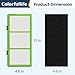 Colorfullife 4 True HEPA + 8 Pre-Filter Aer1 Filter Replacement Compatible With Holmes AER1 Air Purifiers, Replacement Parts # HAPF30AT, HAPF300AH-U4R, HAP242-NUC