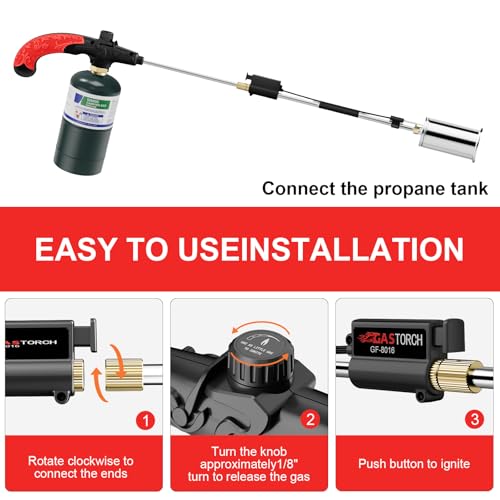 Sondiko kit de antorcha de soplado resistente con cabeza de llama grande para techos 5
