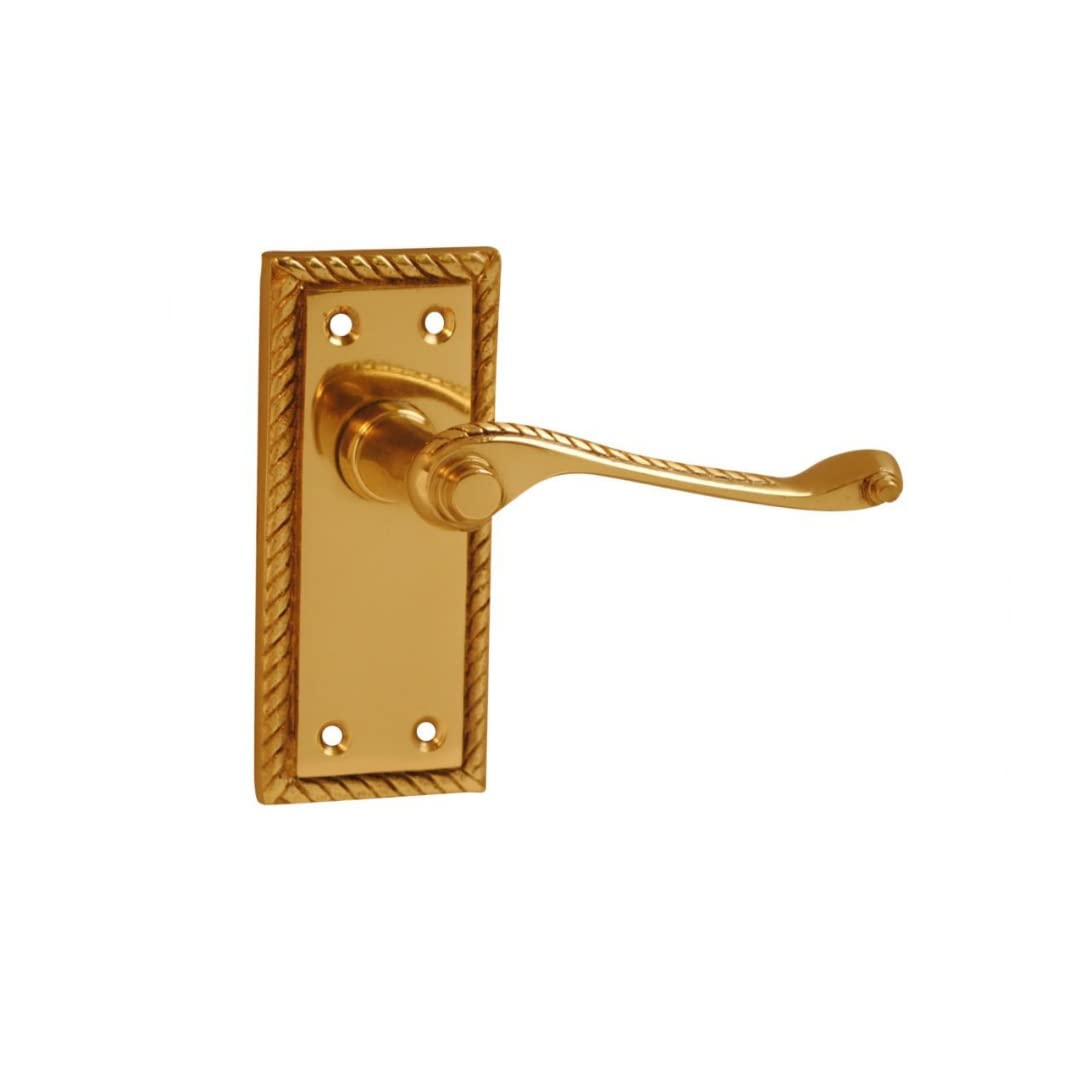Vibe Gold Georgian Lever Latch On Brass Door Handle Georgian Lever Latch On Brass For Internal Doors