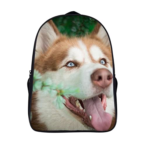 Sac à dos imprimé 3D Husky : cartable ados de mode au design relief ultra cool