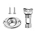 Xamoca Boat Drain Plug Kit - Stainless Steel Oval Garboard Transom Boat Plug with Waterproof Seal Ring,Fits 1-Inch Hole for Reliable Drainage Solutions