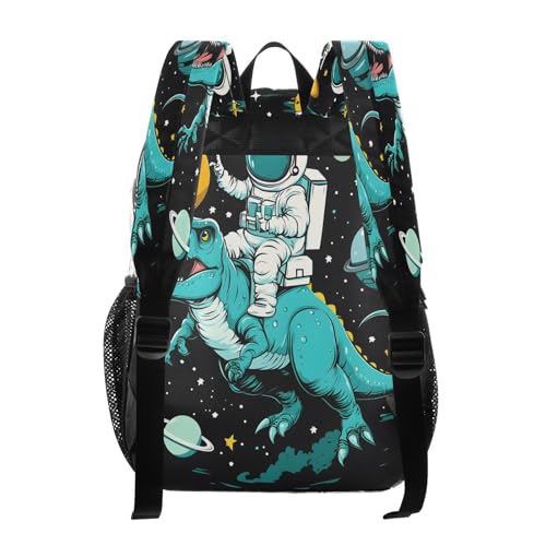 Cartoon Astronaut Solar System Clear Backpack Heavy Duty See Through Transparent PVC BookBag for Kids Boy Girl School Work3