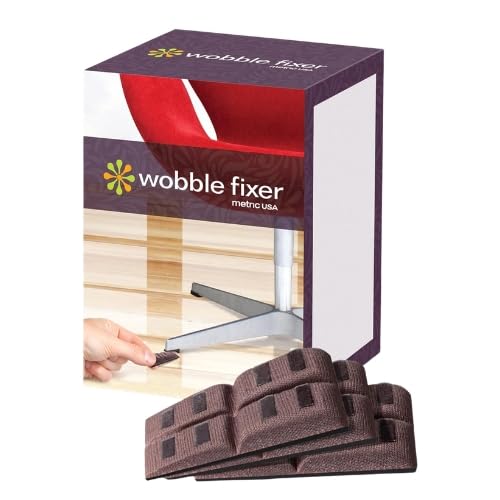 Adjustable Furniture Levelers: 48-Piece Non-Slip Rubber Shims for Leveling Tables, Chairs, Toilets, Cabinets & Appliances - Stackable Wobble Wedges &