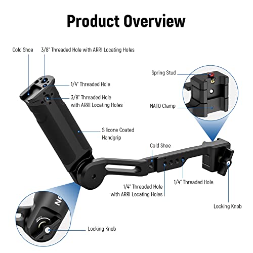 NEEWER Adjustable Sling Handle Grip Compatible with DJI Ronin RS4 RS3 Mini RS 3 Pro RS 2 RSC 2 Gimbal Stabilizer for Low Angle Shot Max Load 13.2lb - Image 2
