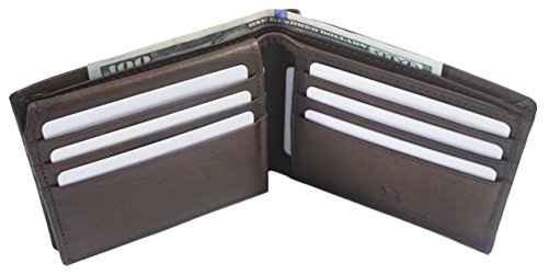 Wallet for Men-Genuine Leather RFID Blocking Bifold Wallet With ID Window4