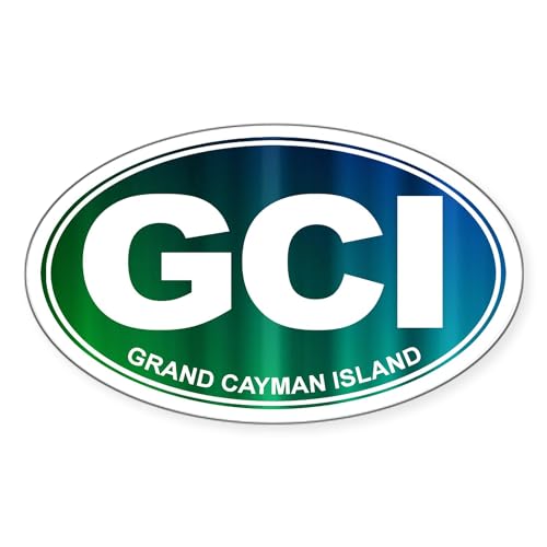 CafePress GCI Grand Cayman Island Oval Bumper Sticker Car Decal