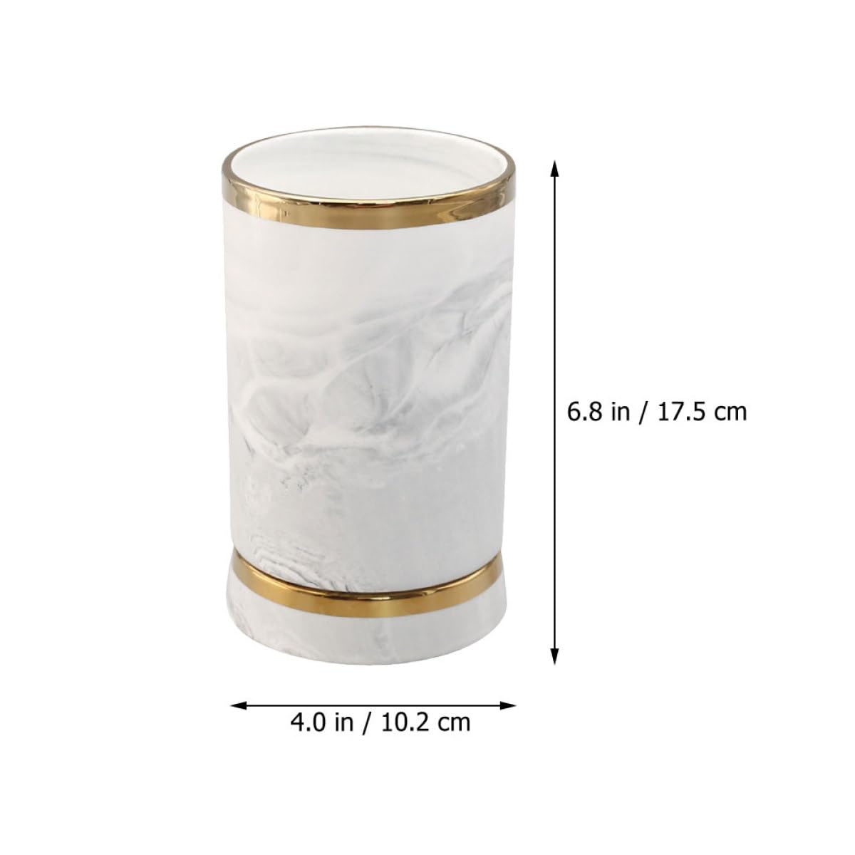 ULTECHNOVO Porte-baguettes en Céramique Décoratif Motif Marbre pour Organiser Ustensiles Cuisine, Rangement Pratique Comptoir, Design Moderne et Élégant pour Maison