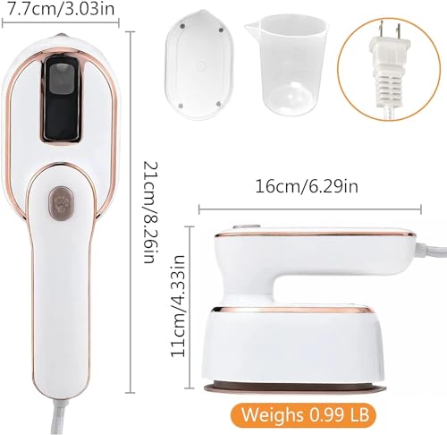 HFLYJPYW Mini Steam Iron for Clothes, Travel Steamer for Clothes Portable Steamer Travel I - image 2