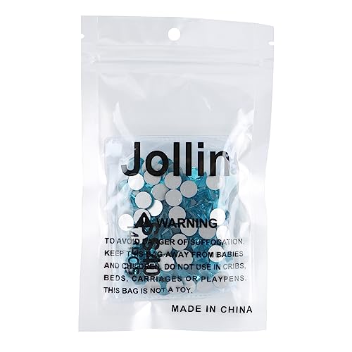 Image of Jollin Crystal Flatback Rhinestones Gems for Crafts 8.4mm SS40, Aquamarine | Glue Fix, 144pcs Glass Rhinestones for Bedazzling, Clothes, Tumblers, Nail Art, Shoes, Bags, Caps & Accessories Decoration