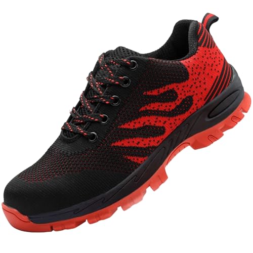 PHMNZIP Arbeitsschuhe Herren Leicht Sportlich 42 Sicherheitsschuhe mit...
