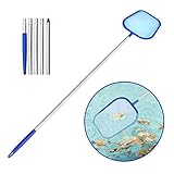 MULTIFUNCIONAL - Recojehojas de piscina aptos para aguas profundas y para el rescate de basura de la superficie.Skimmer de piscina puede saca hojas, insectos de otros tipos de escombros de sus piscinas, estanques, bañeras de hidromasaje, fuentes o grandes peceras, y otros tipos de desechos flotantes desde su piscina, e incluso puede sacar algo de polen del agua.