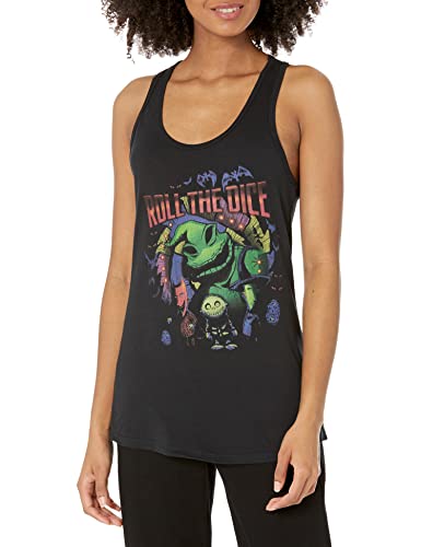 Disney Women's Nightmare Before Christmas Oogie Dice Slim Fit, Scoop Hem Racerback Tank