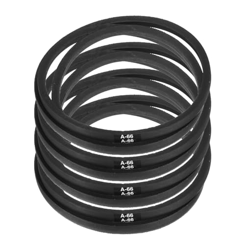 uxcell 4pcs A66 or 4L680 Classic Wrapped Rubber V-Belt, 66"(1676mm) Inside Circumference, A Profile V Belt