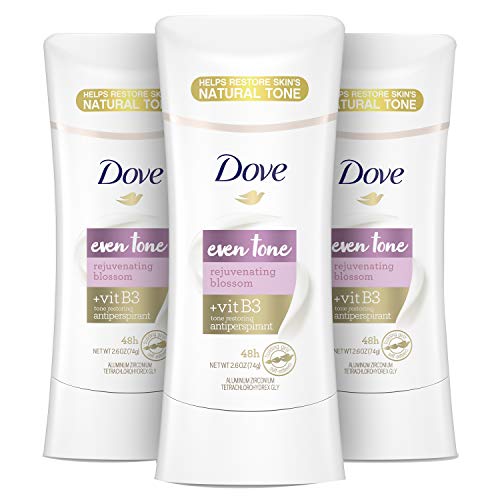 Dove Even Tone Antiperspirant Deodorant for Uneven Skin Tone Rejuvenating Sweat Block for All-Day Fresh Feeling, 2.6 oz…