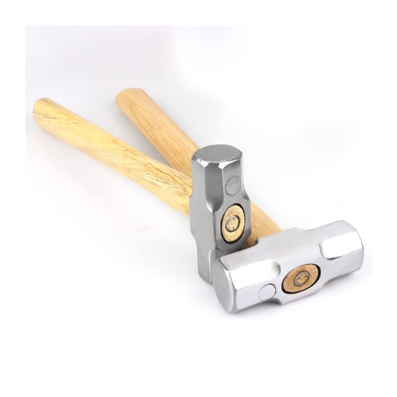 Heavy Duty drewniany uchwyt młot kowalski 1 szt. Kuta stal ośmiokątny młotek kwadratowy młotek duży młotek murarski 2LB 3LB 4LB wanglan (Size : 6LB)