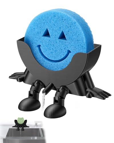 Prism Petal Support pour éponge imprimé en 3D pour la Cuisine, Support pour éponge Amusant, égouttable et Lavable, Accessoire de séchage Mignon pour...
