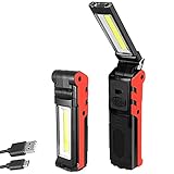 💡 【Diseño inteligente】: la barra de luz puede girar 270 °, adecuada para iluminación de múltiples ángulos. Con el diseño plegable, también se puede utilizar como una antorcha de mano portátil.Ideal para reparación de automóviles con iluminación de múltiples ángulos, iluminación del hogar, camping, senderismo, cortes de energía, pesca, camping, ciclismo, emergencia.