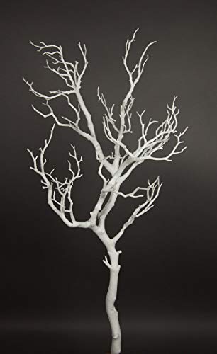 Großer Dekoast/Dekozweig 95cm weiß YF künstlicher AST Zweig Kunstast...
