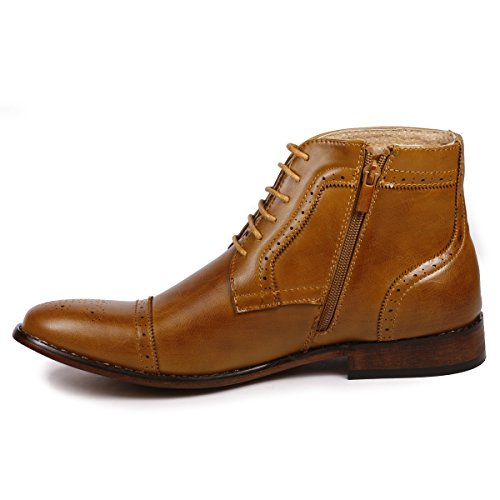 Metrocharm MC123 Men's Cap Toe Lace up Dress Casual Ankle Boot4