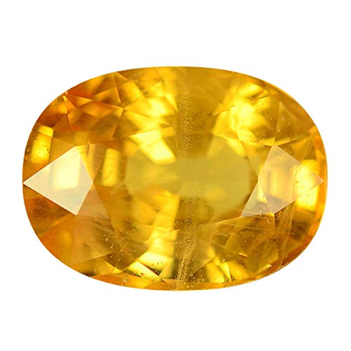 S Kumar Gems & Jewels 5.00 Ratti Yellow Sapphire/Pukhraj/Pokhraj Certified Natural Gemstone
