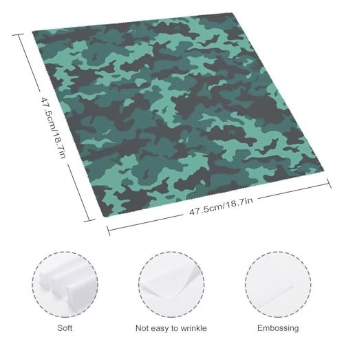 Servilletas de Tela con Camuflaje Teal 18x18 Pulgadas 4 PCS miniatura 2