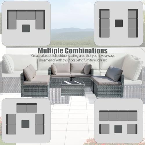 Patloom 7JIANTAO 7-Piece Outdoor Patio Furniture Set thumb #4