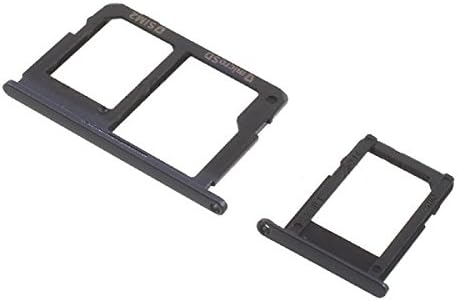Dual SIM Card Tray Holder Replacement for Samsung Galaxy J5 Prime J7 Prime (Black)