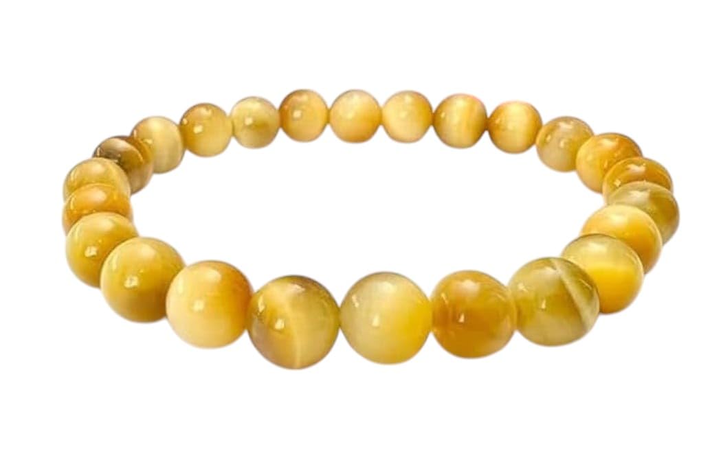 GOPAL GEMS & AGATE Chrysoberyl Cat’s Eye Gemstone Bracelet | Rare Vaiduryam Ketu Mani Stone | Original Stretchable Yellow Cat’s Eye for Protection & Prosperity (Pack of 1) GOPAL GEMS & AGATE Chrysoberyl Cat’s Eye Gemstone Bracelet | Rare Vaiduryam Ketu Mani Stone | Original Stretchable Yellow Cat’s Eye for Protection & Prosperity (Pack of 1)