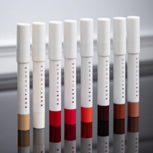 Ruby Hammer Lip Serum Balm Deep Nude | Hydrate. Tint. Restore | Full Size | Designed by award winning make up artist. - Image 4