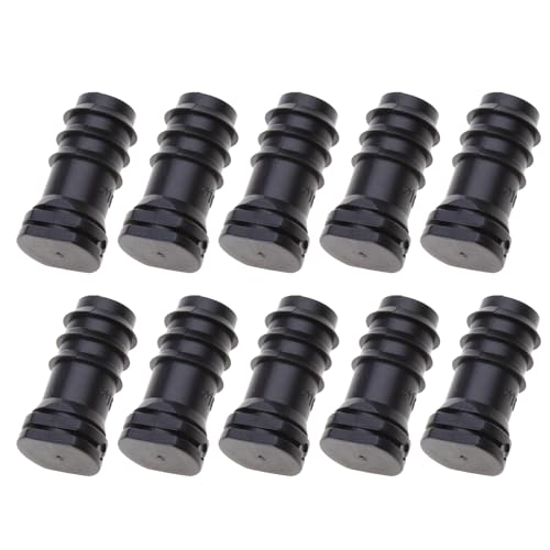 10 tapones de extremo de riego por goteo de 16 mm, cierre de tubo de goteo, tapones de riego para el hogar y el jardín