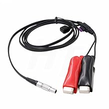 External Battery Power Cable for GEOMAX Zenith 60/35 Pro, Hemisphere S631 / S321+ S321 GPS Receiver, 5 Pin to Alligator Clips