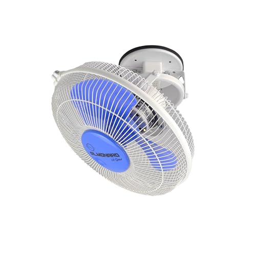 Image of Almonard 225mm High Speed Cabin Fan, High Velocity Blades, Single Speed Setting, Cabin Fan for Office, Retail Kiosks, Available in Blue