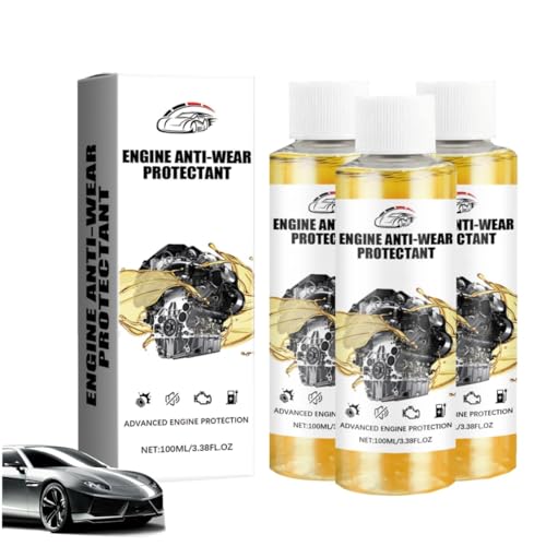 Highly Effective Engine Anti-Wear Protectant, Anti-Wear Engine Treatment Oil Additive, Transmission Fluid Additive for Car, Noise Reduction and Shaking Cure (3 Pcs)