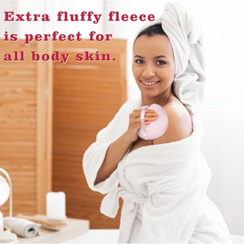 Sopro de pó extra macio, aplicador de pó corporal grande de 15 x 7,6 cm, puffs soltos de pó para mul