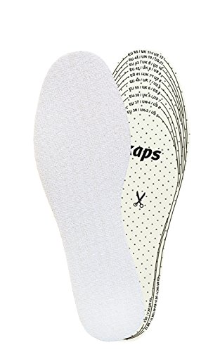 Kaps Frotte Semelles Intérieures pour Chaussures d'Été Homme et Femme, Tissu Éponge Anti-Transpiration, Taille Ajustable à Découper