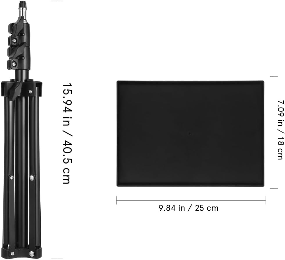 DOITOOL Projector Stand Tripod Adjustable 44.8 Inch Height Portable Floor Mount Laptop Stand Tripod with Tray for Mini Laptop DJ Racks Outdoor Movie Night Office Home Stage Studio