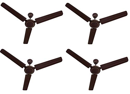 Image of Usha Aero Style 1200mm 74-Watt Ceiling Fan (Rich Brown) Pack of 4