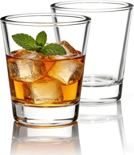 BCnmviku Schnapsgläser Glas 5cl/50ml Set Shotgläser - Spühlmaschinenfest - Gläser für Vodka Tequila (2)