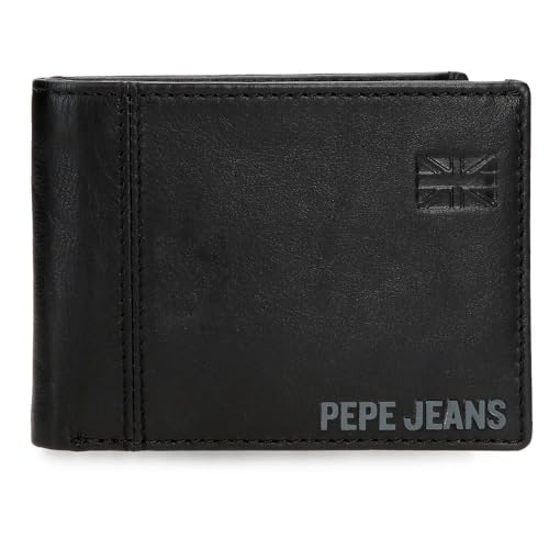 Portefeuille Pepe Jeans Cortland petit format avec compartiment monnaie et cartes homme