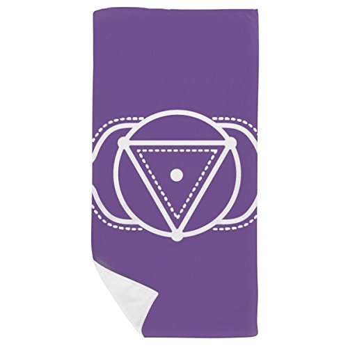 Serviette de bain doux gant de toilette multicolor motif totem fleur triangle