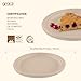 Gracz Disposable Plates - Round Compostable Paper Plates 10-inch - Made from Renewable Sugarcane Fiber - For Home, Catering, Schools, Healthcare Facilities - Pack of 50 3