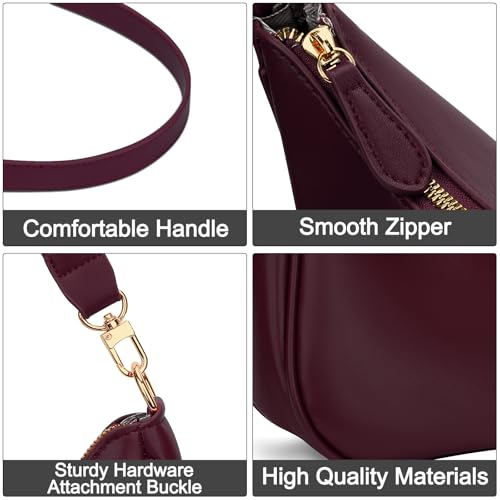 Image of KKXIU Shoulder Bag for Women Cute Hobo Purses and Handbags Retro Clutch Underarm Purse | Cute