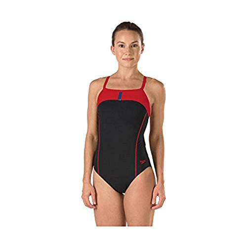 Speedo Women's Swimsuit One Piece Power Plus Drill Back Solid Adult Team Colors - Discontinued