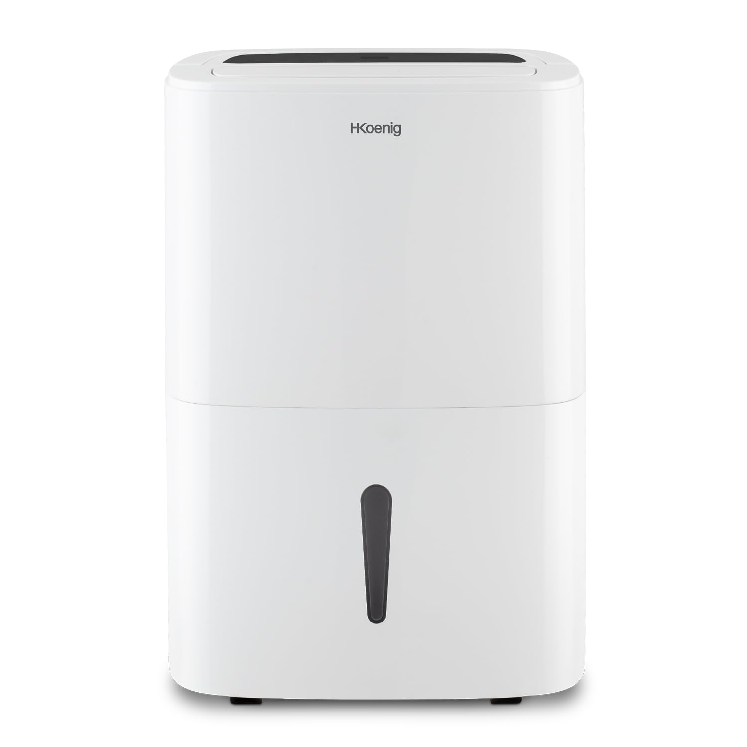H.Koenig Deshumidificador de aire portátil DSH520, 20L/día, mando a distancia, temporizador de 24 horas, para habitaciones de hasta 25m², depósito de 5L, silencioso, 400W